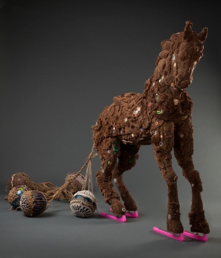 Une œuvre de l'artiste Paryse Martin.     Crédits : Renée Méthot