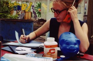 Hélène Matte - Jouer pour de vrai, photo de J.Lessard, prise à l'Ilot Fleurie en 2001